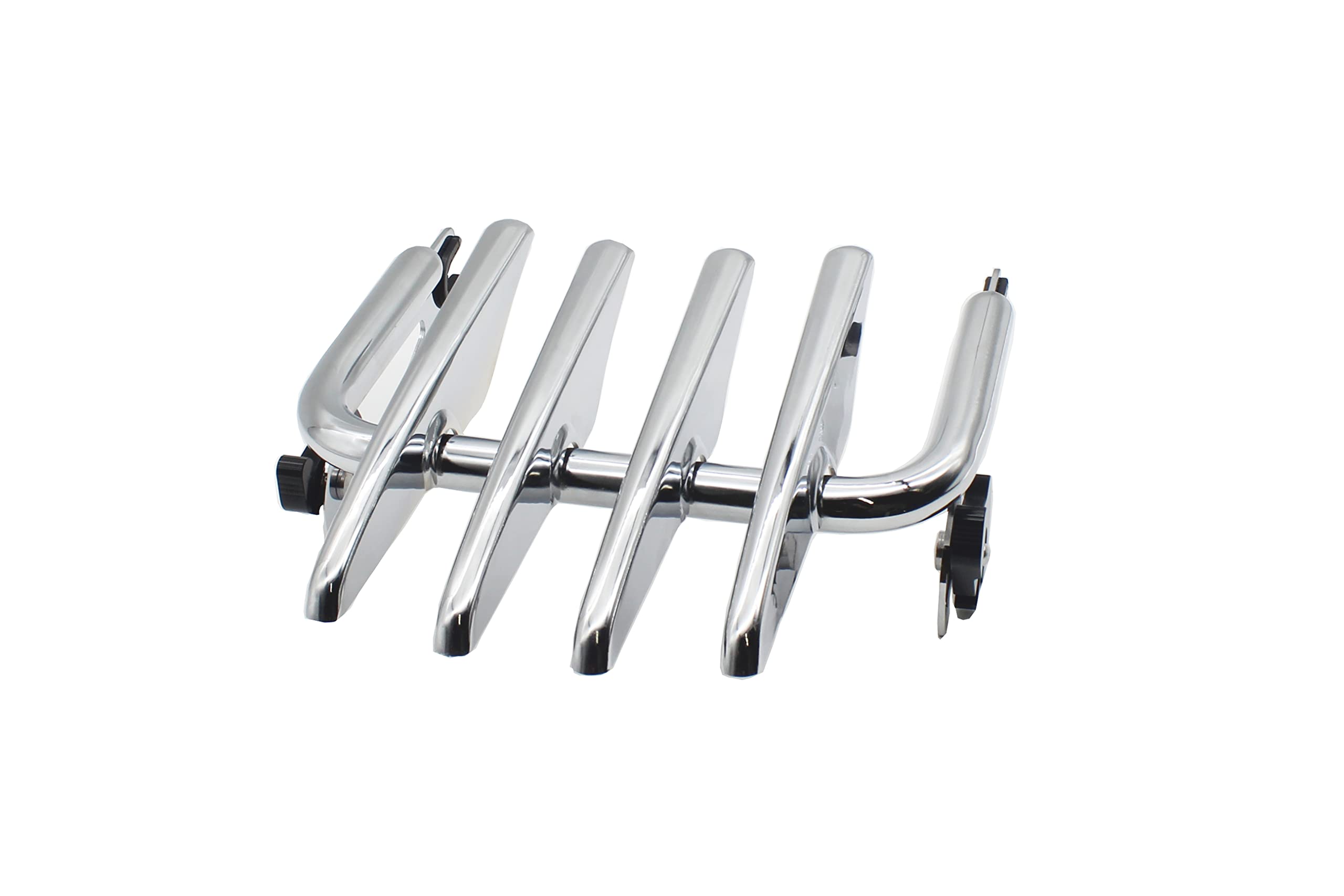 YHMOTO Stealth Detachable Luggage Rack for Harley Touring Street Glide Road King Electra Glide 2009-2022 - Chrome - Heavy Duty Motorcycle Cargo Carrier for Long Rides & Road Trips