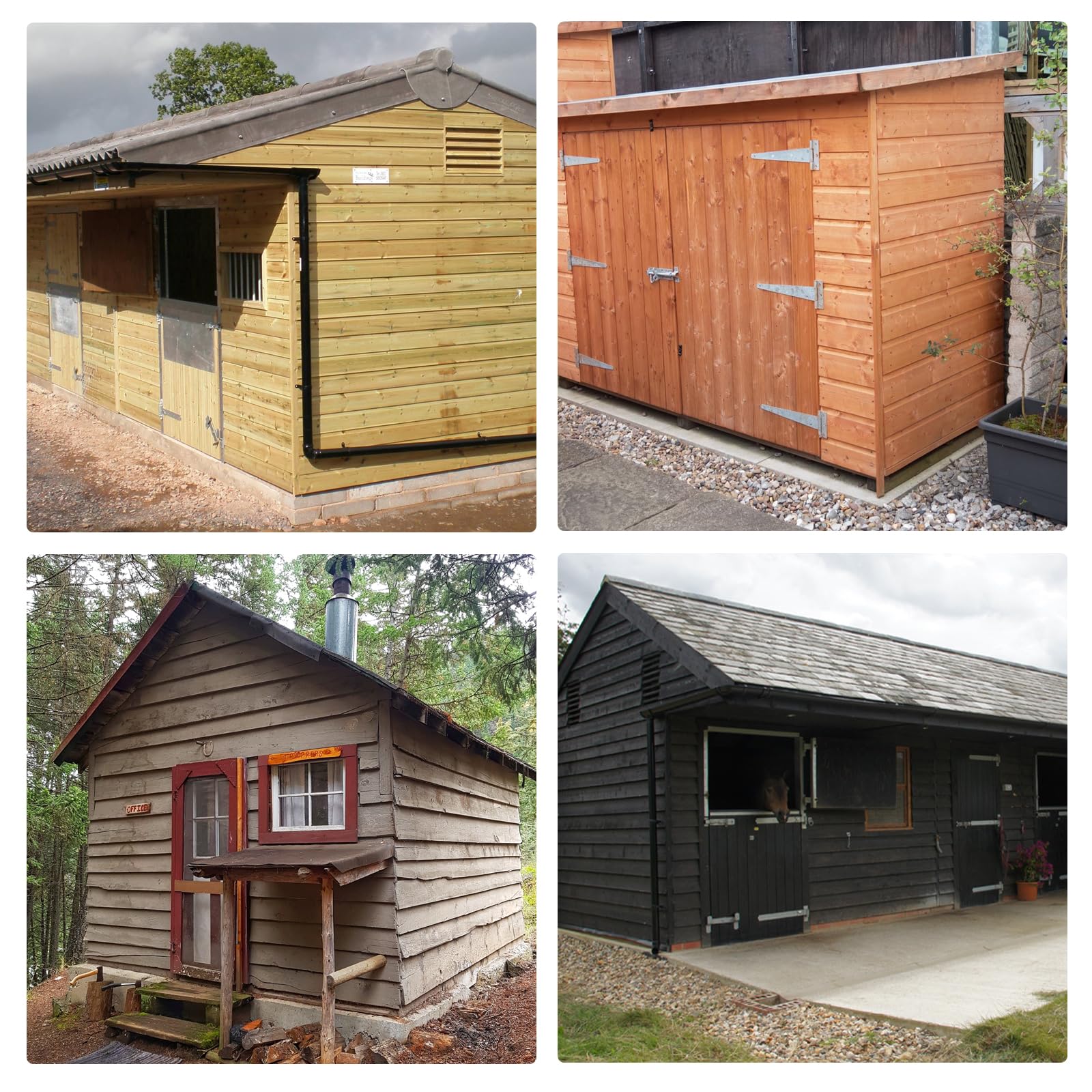 **Double Door Shed Hardware Kit - Heavy Duty Latches, Hinges & T-Handle Lock - Includes Window & Door Hinge Set - Perfect for Sheds, Gates, Playrooms & Outdoor Storage**