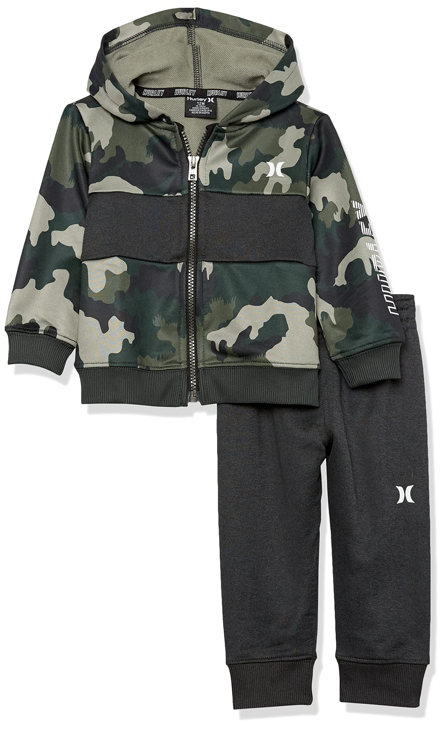 Hurley Baby Boys' Hoodie & Joggers Set - Cozy Playtime Outfit