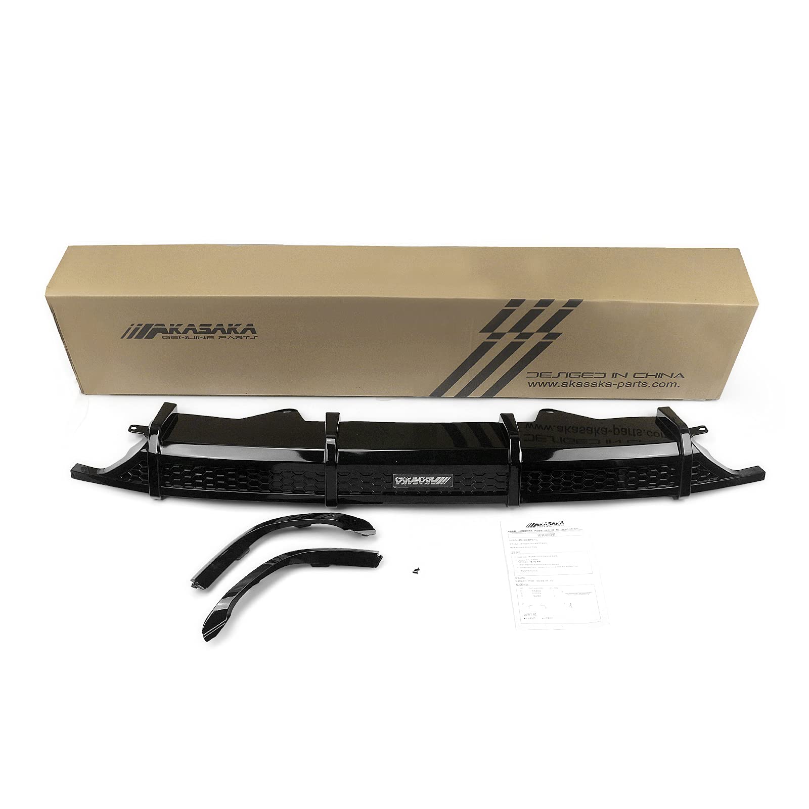 Honda Accord 2018-2022 Rear Bumper Diffuser Lip Trim - Glossy Black Spoiler for Sedan Models | Enhances Sporty Look & Aerodynamics