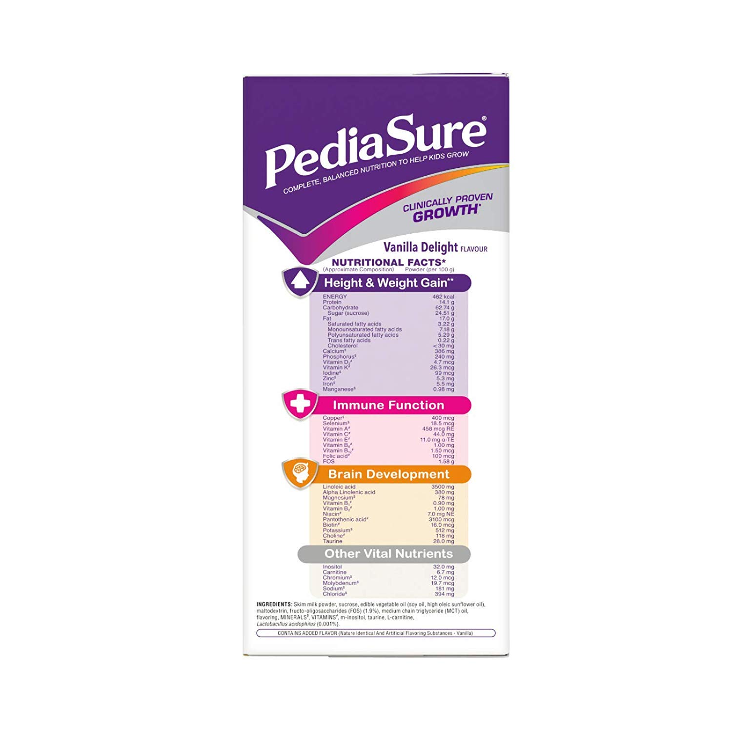 PediaSure Vanilla Delight Nutritional Drink Powder 1Kg (35.2Oz) in Plastic Jar - Complete Nutrition for Kids Ages 2-10 Years - Supports Growth & Immune Health - Perfect for Breakfast, Snacks or Picky Eaters