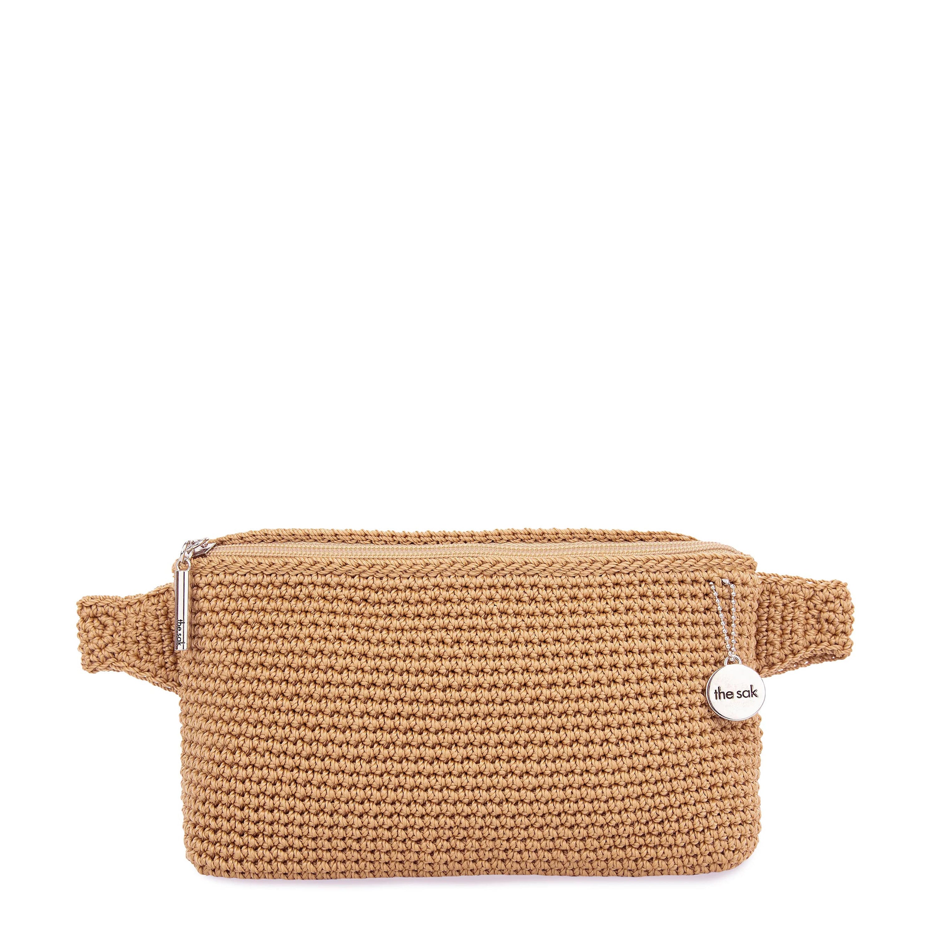 Handmade Crochet Small Belt Bag - Eco-Friendly Bamboo Material - Perfect for Travel, Hiking & Everyday Use