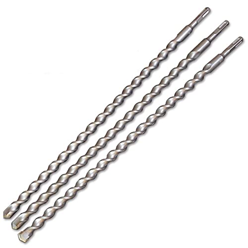 MOUNTAIN MEN SDS Plus 1 Meter (1000mm) Twist Drill Bit Set for Metal, Concrete, and Masonry - Professional Power Hammer Drill Accessories for Construction, Renovation, and DIY Projects