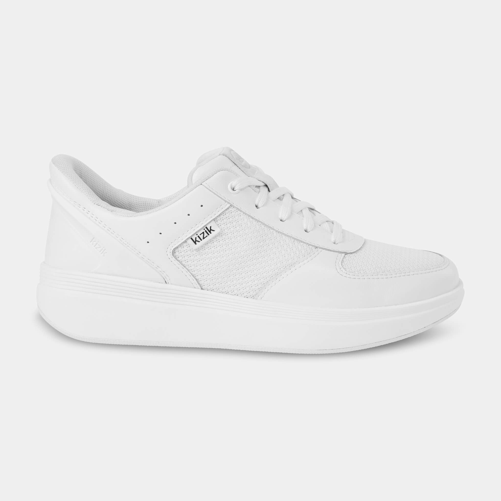 Women's Brisbane White Sneakers - Comfortable Casual Shoes for Walking, Running & Everyday Wear