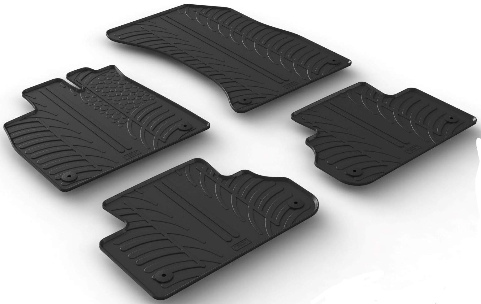 GledringUSA Custom Fit All Weather Floor Mats for Audi Q5 2018-2024 - Heavy Duty Rubber Car Mats for Year Round Protection Against Mud, Sand & Snow | Perfect for Daily Commute, Road Trips & Winter Driving