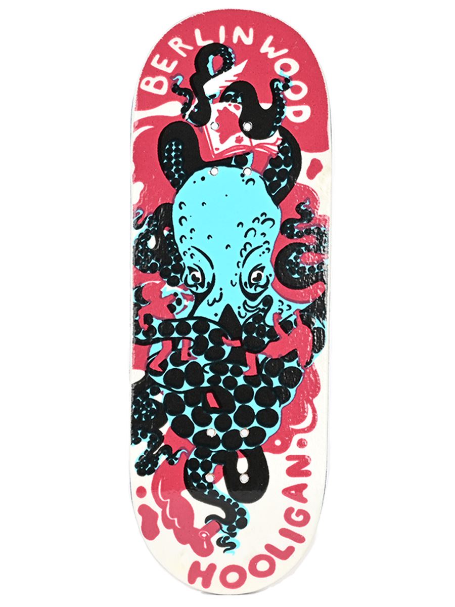 Berlinwood Fingerboard Deck Hooligan Pro 2023 - Professional Finger Skateboard for Tricks & Stunts - Perfect for Skateboard Enthusiasts & Collectors