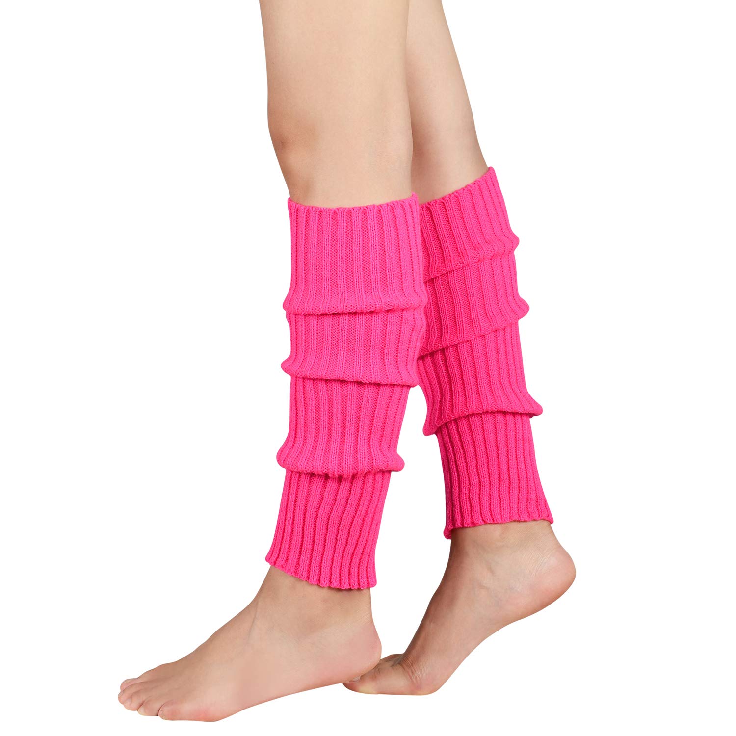 Zando Women's Knitted Leg Warmers for Party & Sports - 80s Style
