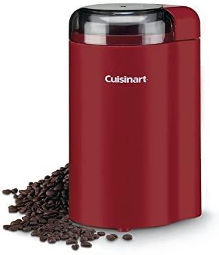 Cuisinart DCG20NRC Premium Electric Coffee Grinder - Red - Freshly Ground Coffee for Espresso, Drip, French Press & Cold Brew at Home or Office