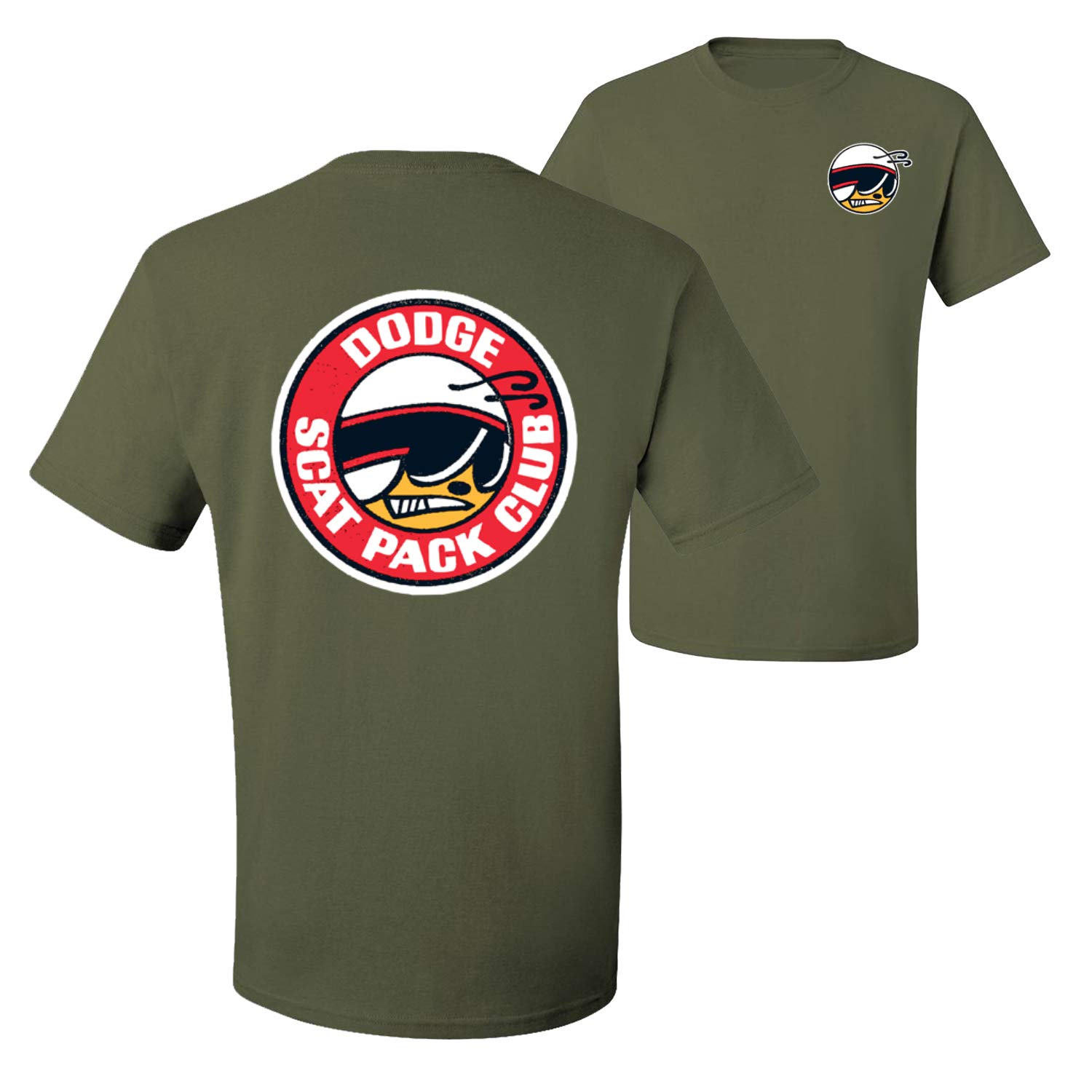 Vintage Dodge Scat Pack Club Logo Graphic T-Shirt for Men - Retro Muscle Car & Truck Enthusiast Apparel - Perfect for Car Shows, Racing Events & Casual Wear