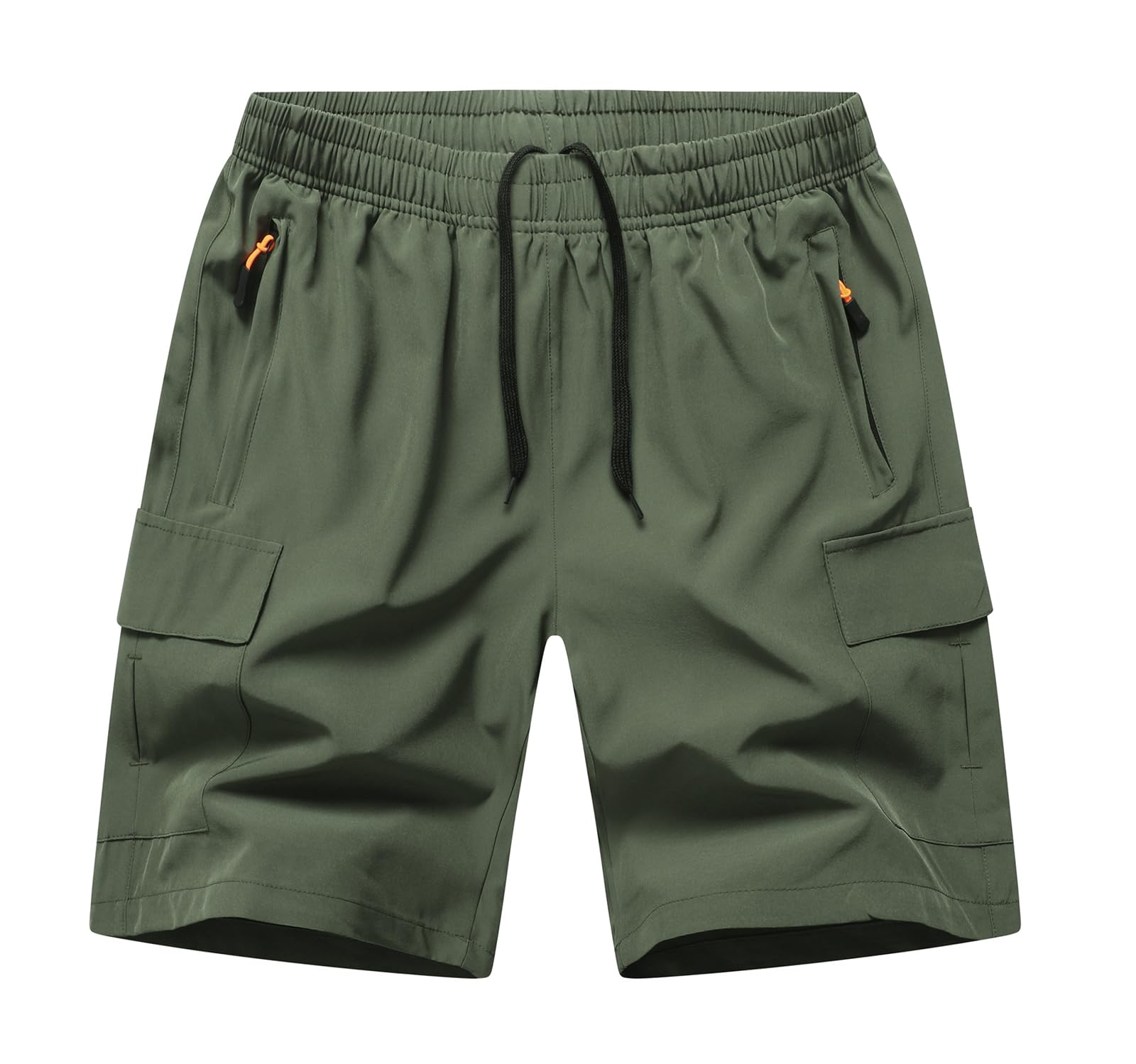 **Boys Cargo Shorts for Hiking & Outdoor Activities - Quick Dry, Lightweight Athletic Shorts with Zipper Pockets - Perfect for Camping, Running & Summer Adventures**