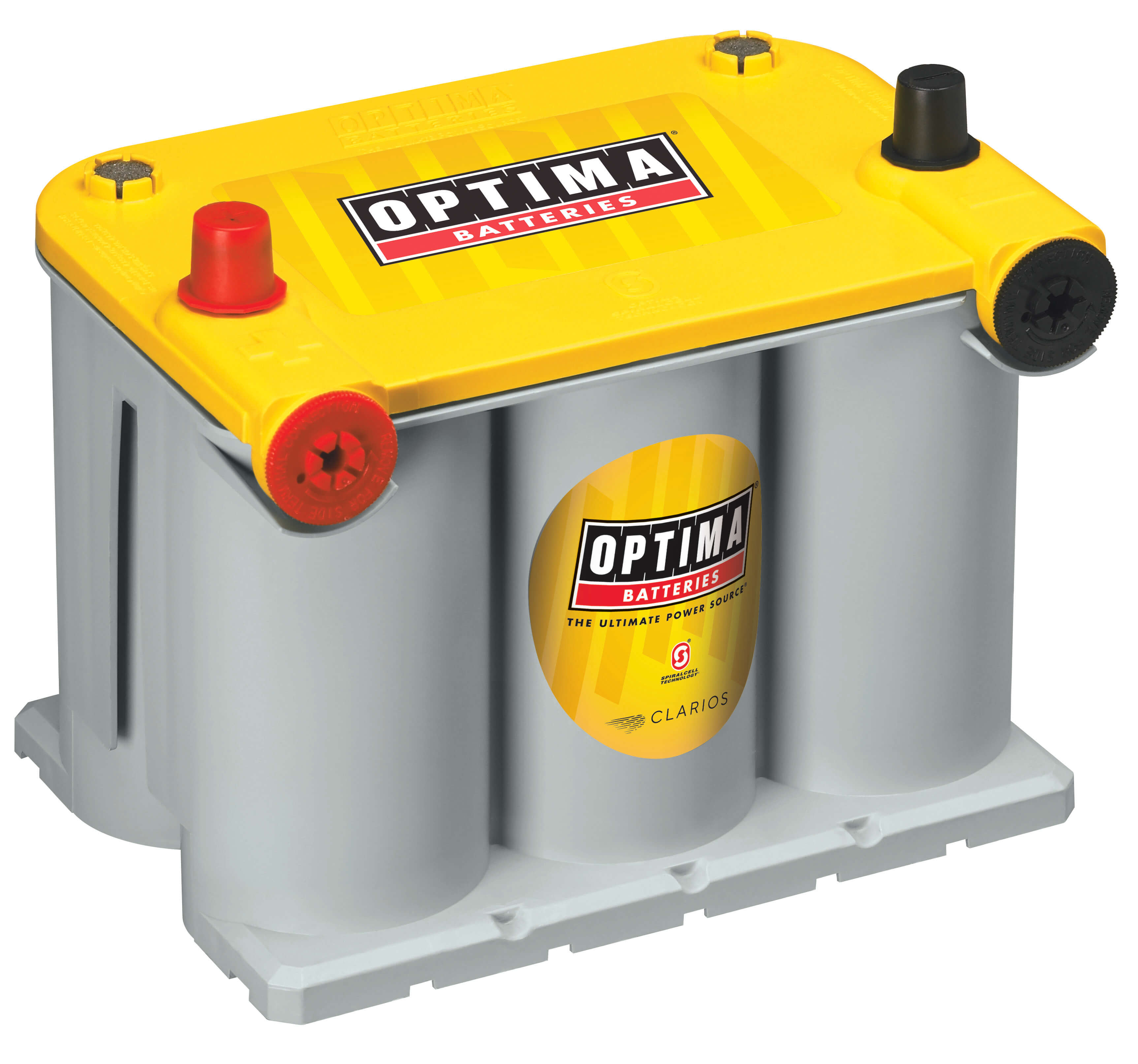 Optima D75/25 Yellow Top Deep Cycle Battery - 12V AGM Marine & RV Battery for Boats, Campers, Solar Power - High Performance, Maintenance-Free, Vibration Resistant