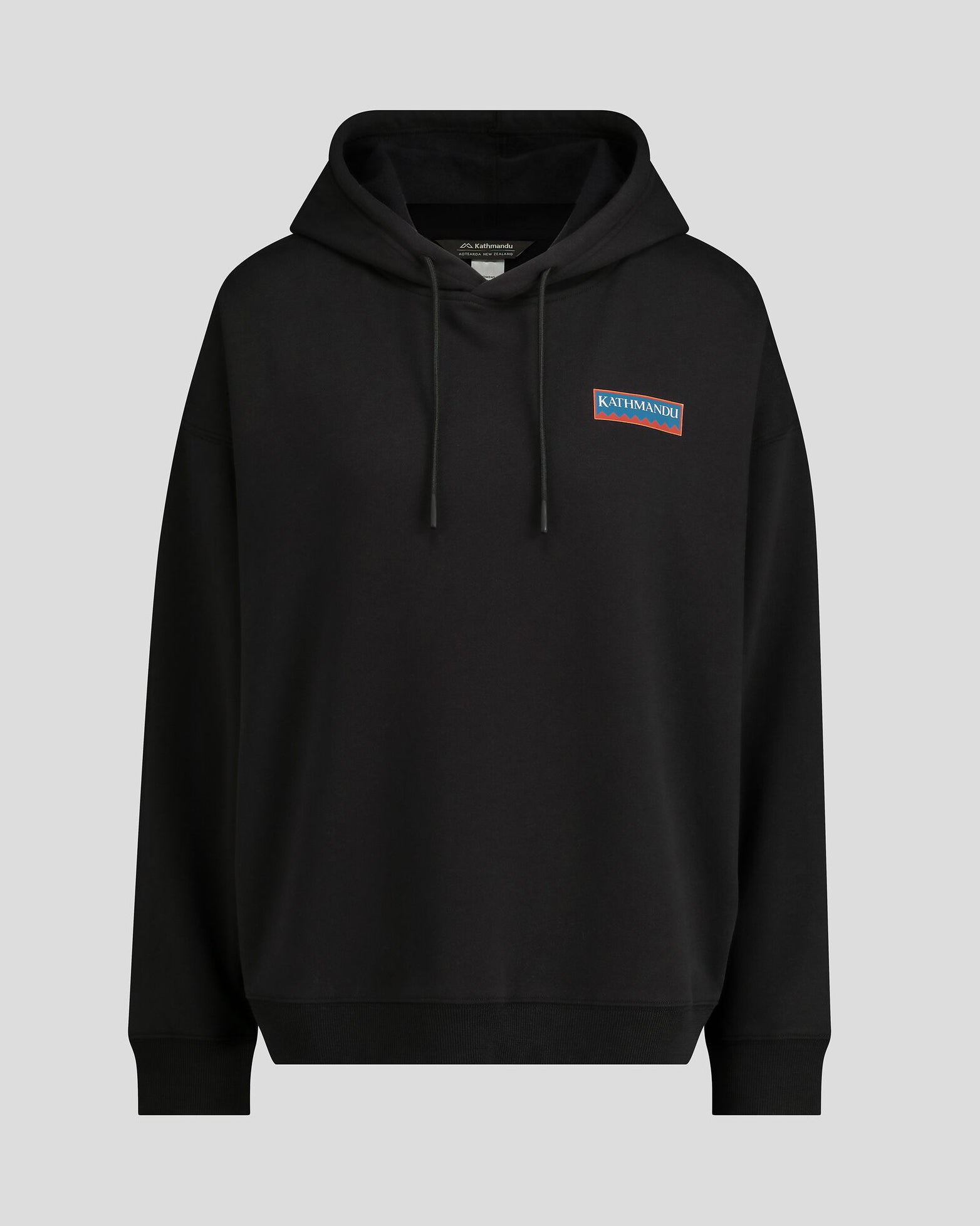 Heritage Logo Slouchy Lightweight Hoodie for Women - Black Stingray | Cozy Casual Wear for Everyday, Lounge & Street Style