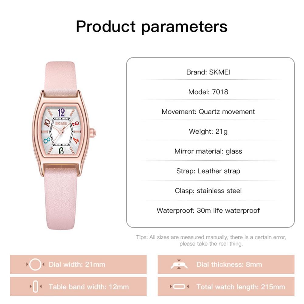 Forrader Women's Quartz Watch with Leather Strap - Fashionable Ladies Watch with Large Numbers for Easy Reading | Perfect for Everyday Wear, Office & Casual Outfits