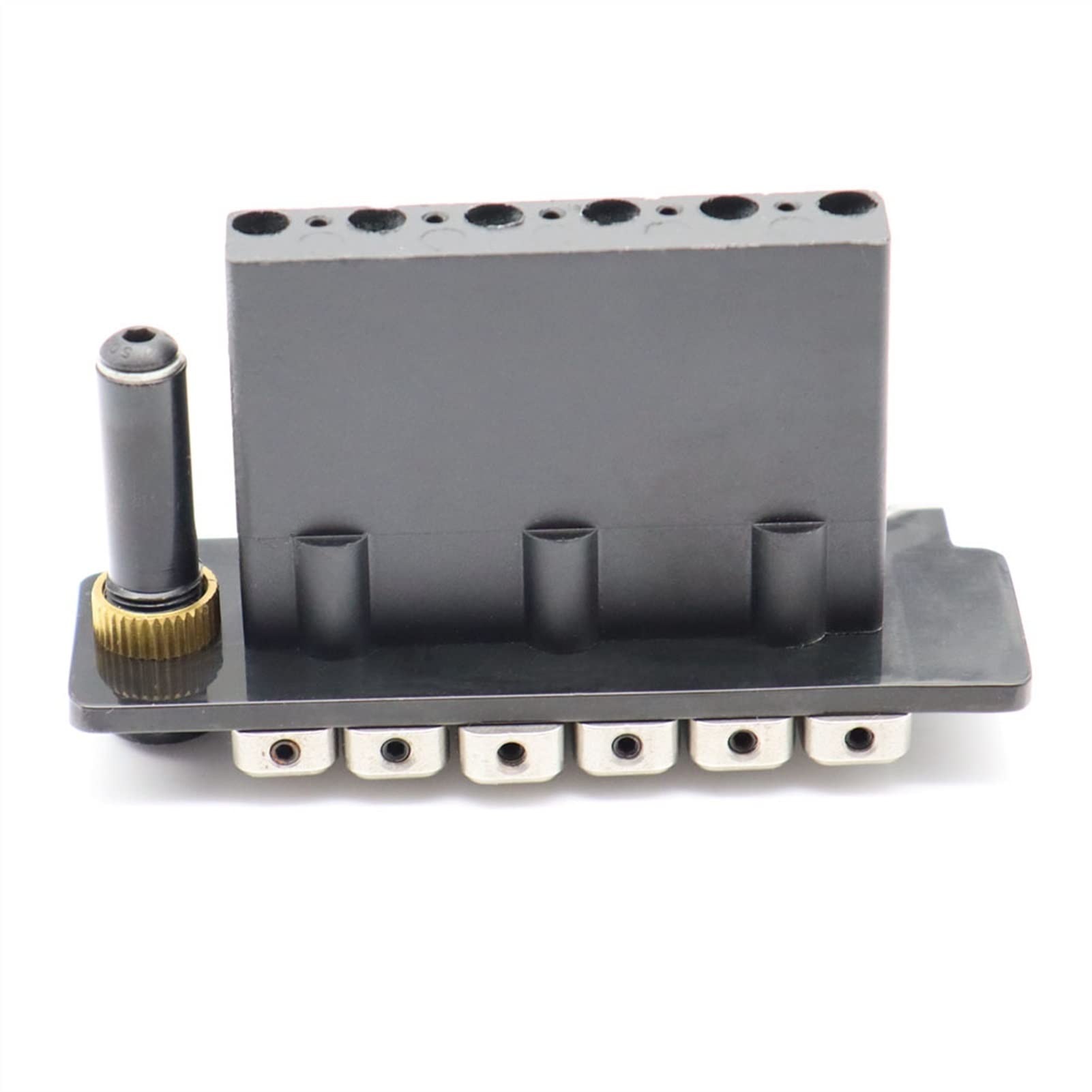 ST Electric Guitar Tremolo Bridge with Stainless Steel Saddles & Zinc Alloy Block - Gold Finish | Perfect for Rock, Blues & Stage Performances