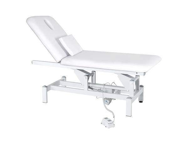 2-Section Adjustable Electric Beauty Bed & Massage Table with Dual Motors - White BA8231 | Perfect for Spa, Salon & Home Relaxation