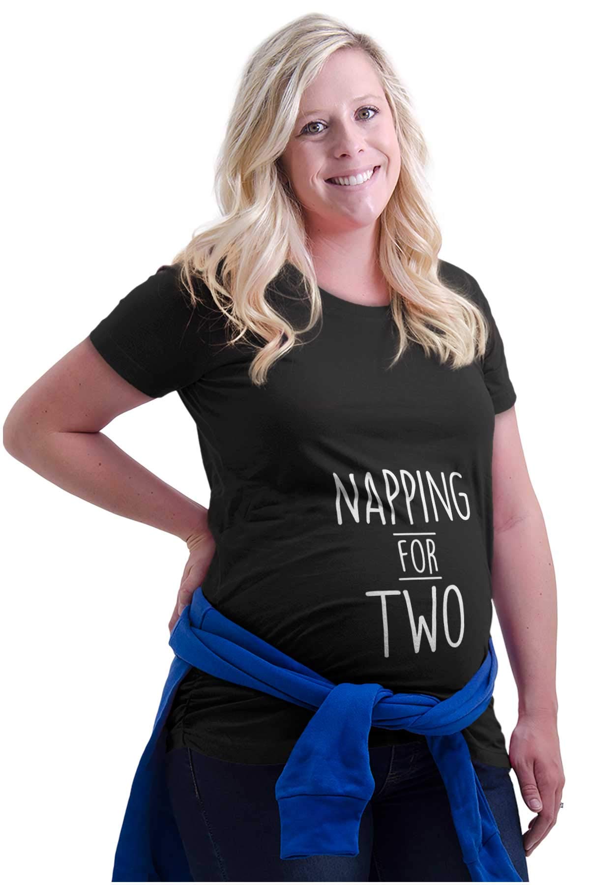 Brisco Brands Women's Maternity Sleeping T-Shirt - Comfortable Pregnancy Sleepwear for Expecting Moms - Perfect for Nighttime Rest and Relaxation During Pregnancy