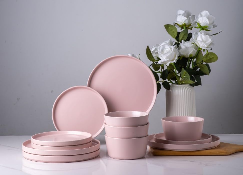AmorArc 6-Piece Ceramic Plates Set - 8
