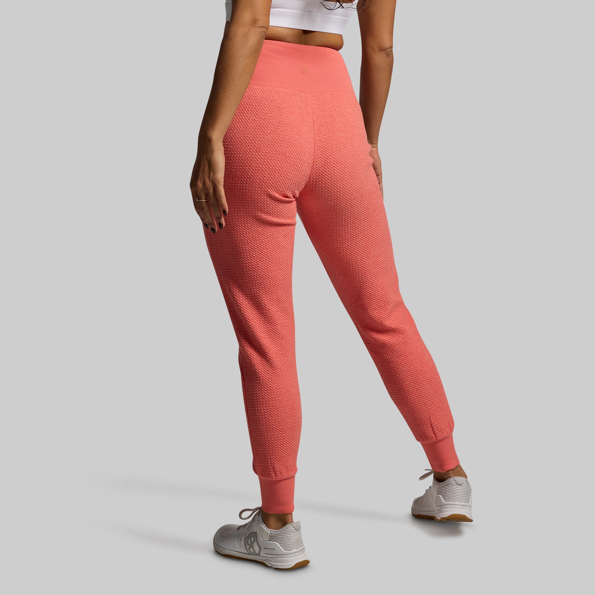 Women's Cloud Jogger Set - Soft Lounge Pants & Hoodie (Hot Peach) | Comfortable Athleisure Outfit for Yoga, Running & Casual Wear