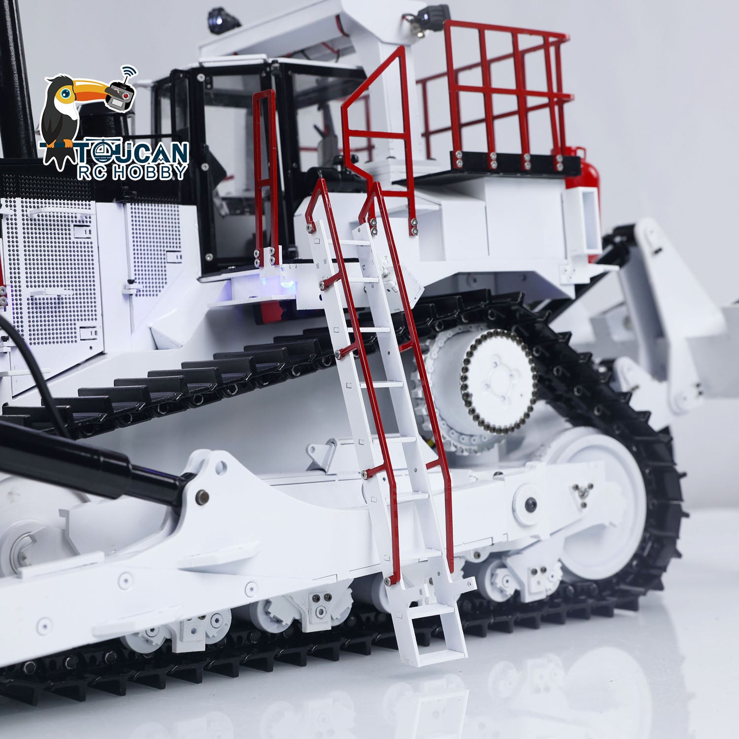 1/14 Scale D11T RC Hydraulic Bulldozer with 3 Plow - Heavy Duty Remote Control Dozer with Sound, Light & Smoke - Pre-Assembled & Painted - Perfect for Construction Enthusiasts & Collectors