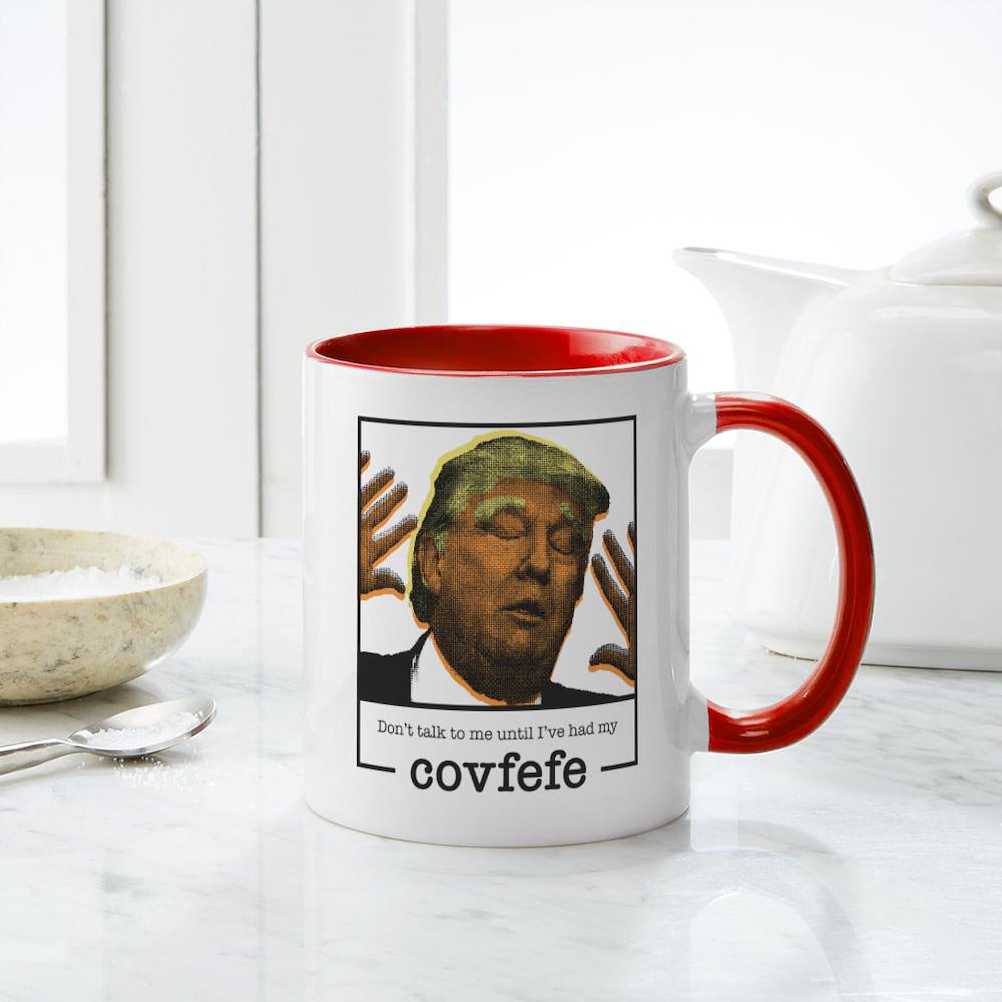 Covfefe Coffee Mug 11 oz (325 ml) - Ceramic Coffee Cup for Hot & Cold Drinks - Perfect for Home, Office & Gifts