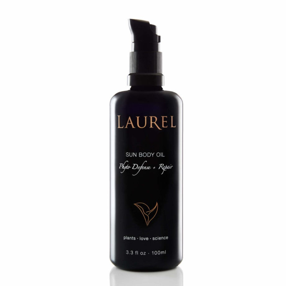 Laurel Sun Body Oil Phyto Defense + Repair - Organic Skin Protection & Hydration for Dry, Sensitive Skin | Perfect for Daily Moisturizing, After Sun Care & Massage Therapy