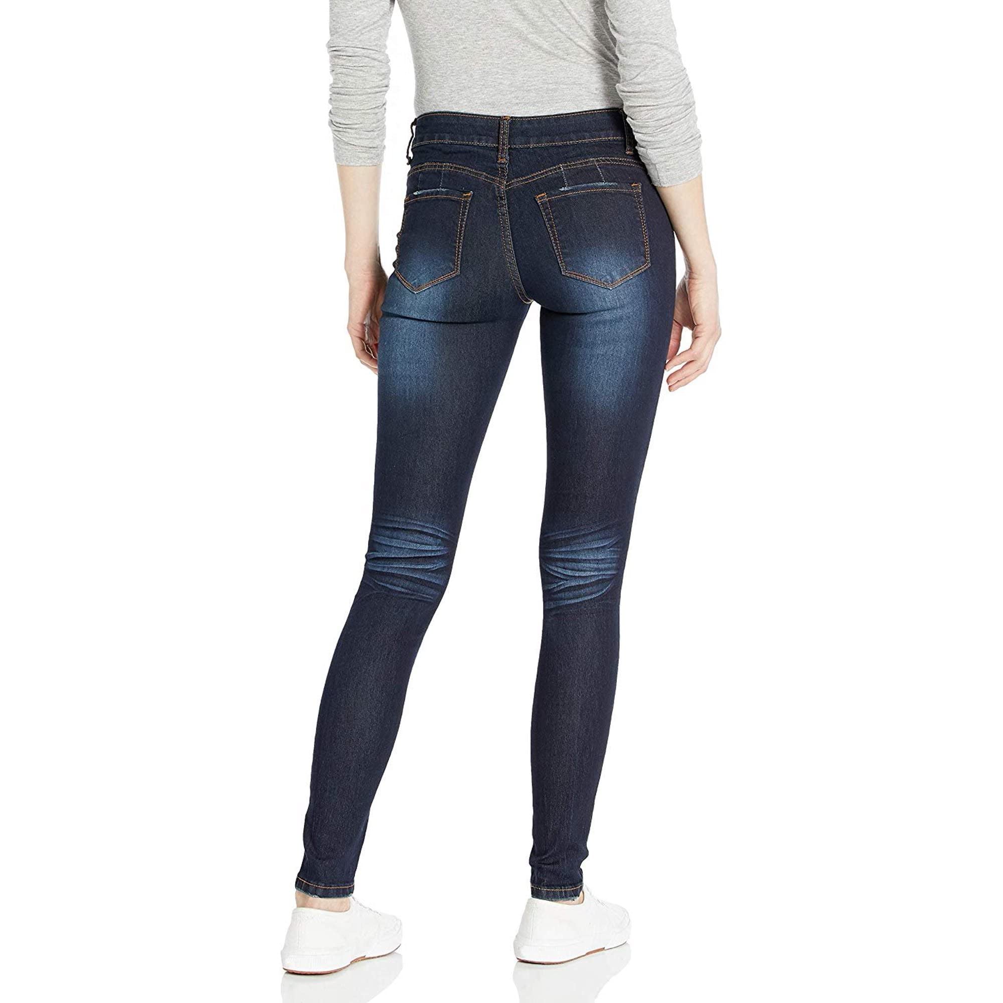 **Women's Stretch Skinny Ripped Jeans - Distressed Denim Pants for Juniors | Perfect for Casual Outfits, Streetwear & Everyday Wear**