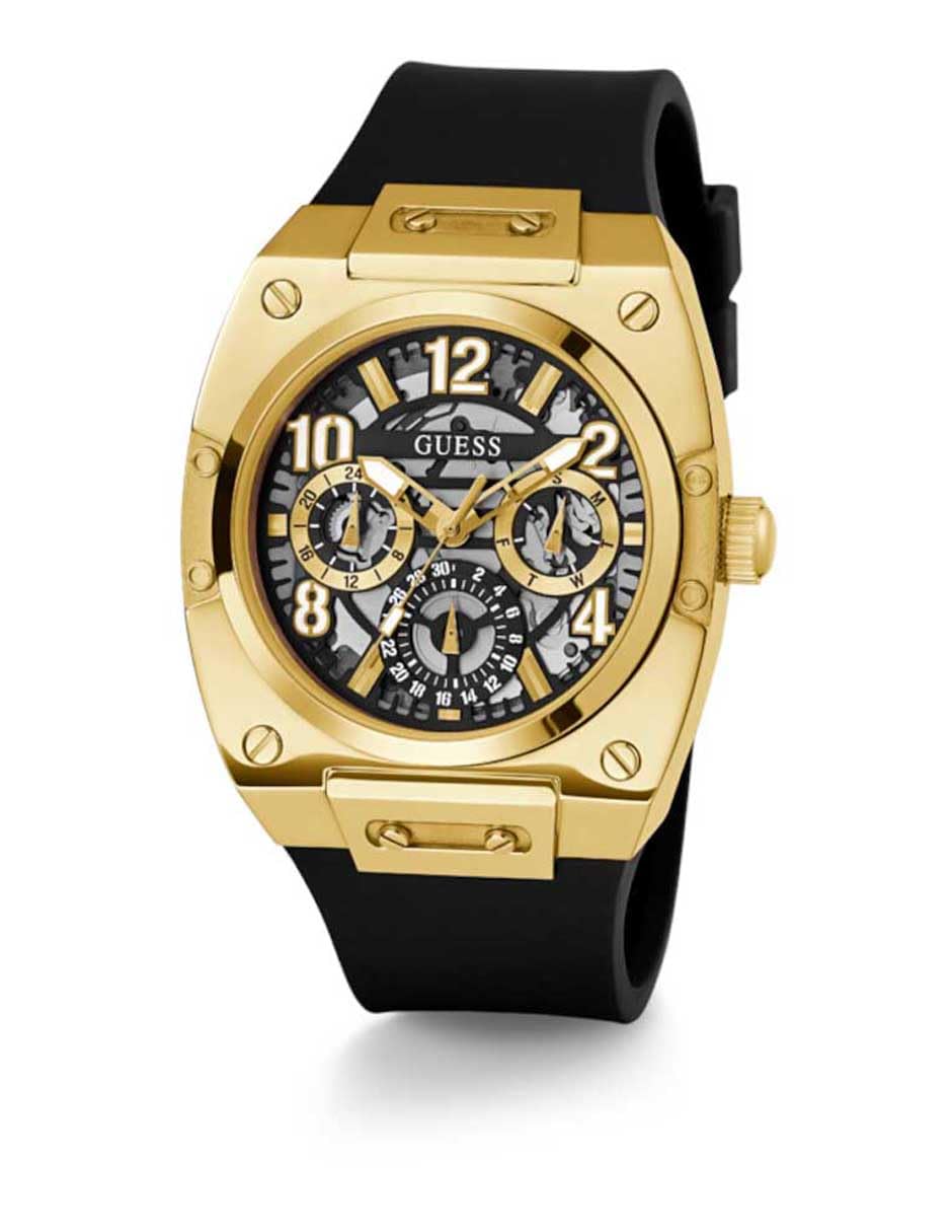 GUESS Men's 43mm Stainless Steel Chronograph Watch with Date Window - Water Resistant Casual & Dress Timepiece for Business, Office and Everyday Wear