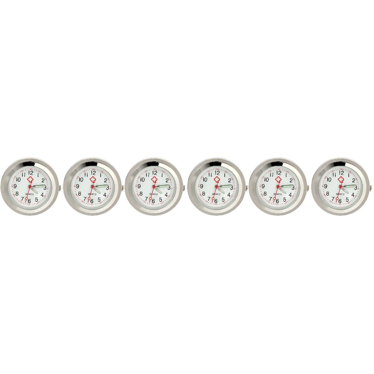 6-Piece Nurse Fob Watch Replacement Set - Quartz Pocket Watch Dials & DIY Watch Parts for Hanging Watches | Perfect for Medical Professionals, Collectors & Watch Repair Enthusiasts