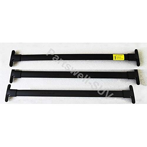 3Pcs Stainless Steel Roof Rack Cross Bars for Lincoln Navigator 2018-2020 - Heavy Duty Black Luggage Carrier for SUV - Perfect for Road Trips, Camping & Outdoor Adventures