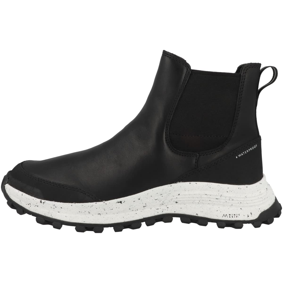 Clarks Atl Trek Up Waterproof Leather Boots for Men - Black Hiking Boots for Outdoor Adventures & Winter Walking
