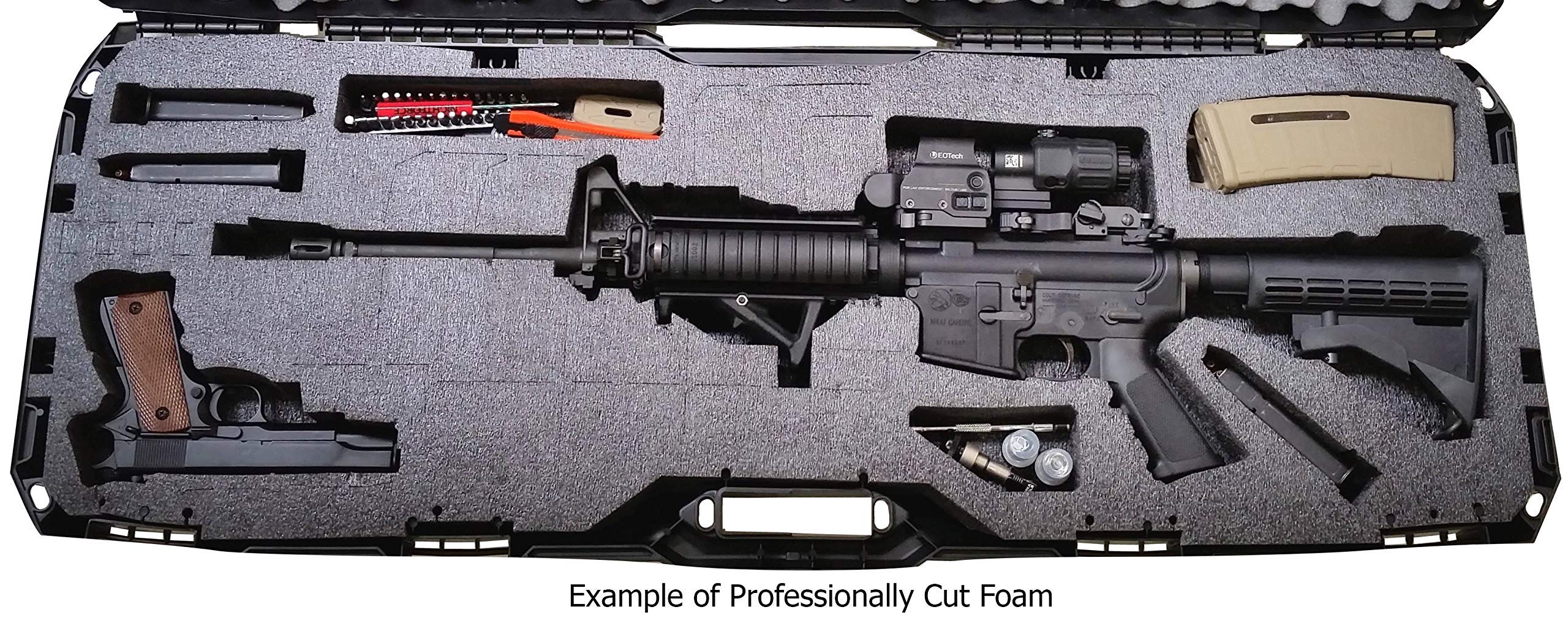 Case Club 40 Inch Tactical Rifle Gun Case - Heavy Duty Polyethylene/Convolute Foam Interior for Firearm Protection | Perfect for Hunting, Shooting Range & Airplane Travel