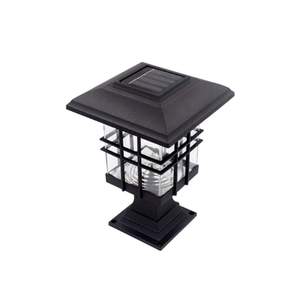 Solar Powered Outdoor Porch Pillar Lamp - Waterproof Patio Street Lantern, Table Light & Wall Light for Courtyard, Lawn, Garden Decoration | Perfect for Pathways, Driveways & Landscape Lighting