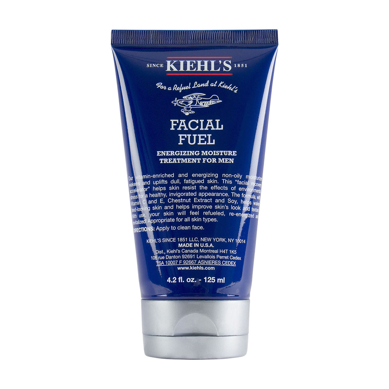 Kiehl's Since 1851 Facial Fuel Energizing Moisturizer for Men - Hydrating Face Cream with Vitamin C & Caffeine - Perfect for Morning Routine & Post-Workout Skincare