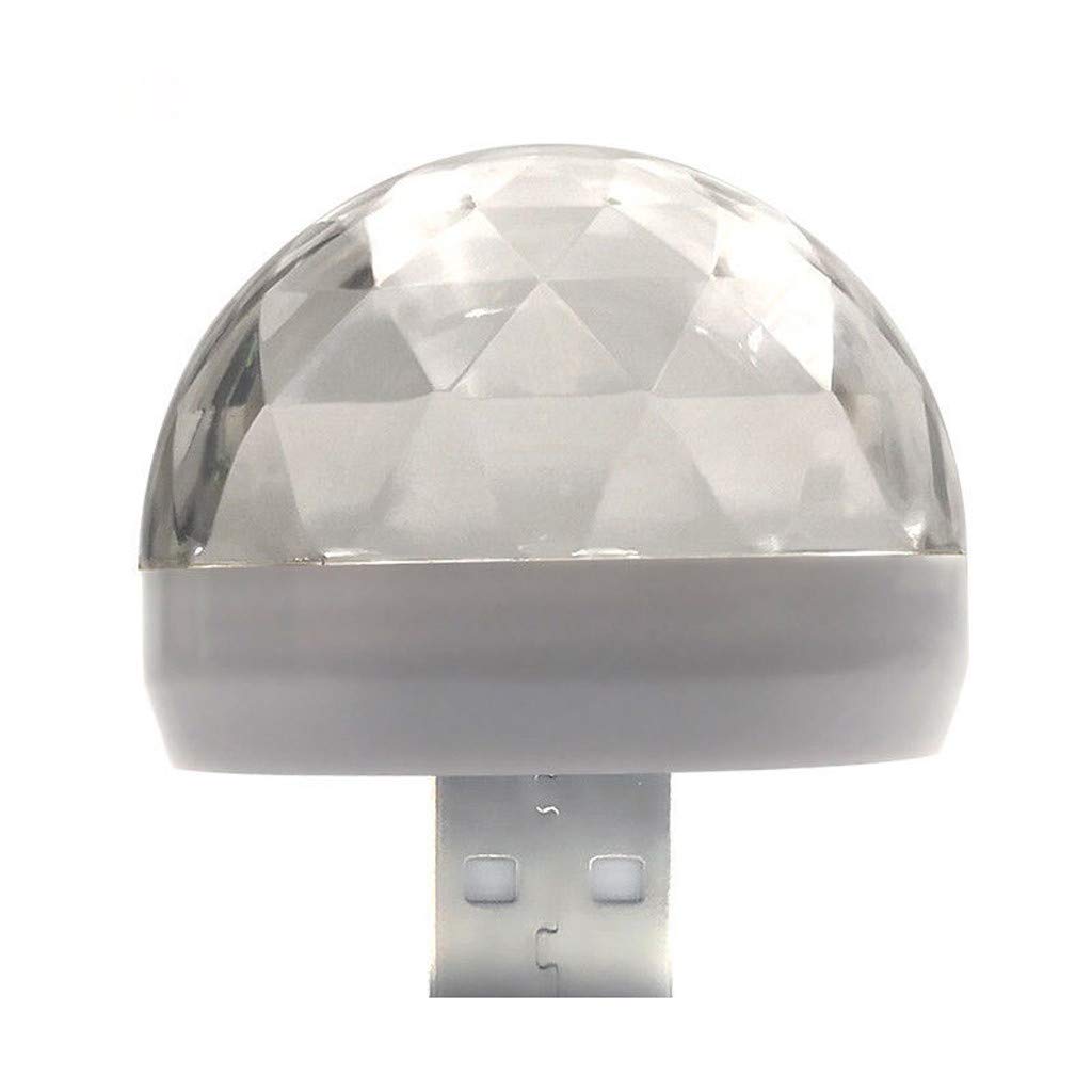 Aozhen USB-Powered LED Music Sync Lights - Mini Color Changing Sound Activated Night Light for Christmas Tree, Bedroom, Party & Outdoor Decor (White, One Size) - Perfect for Holidays, Home Ambiance & Festive Events