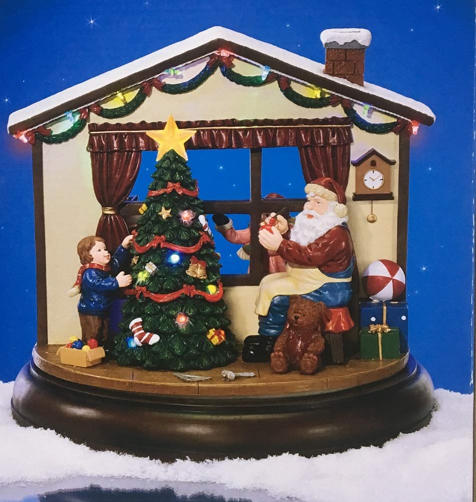 I Spy Santa Music Box - Christmas Holiday Decorative Musical Gift for Kids & Adults - Perfect for Home Decor, Party Favors & Festive Celebrations