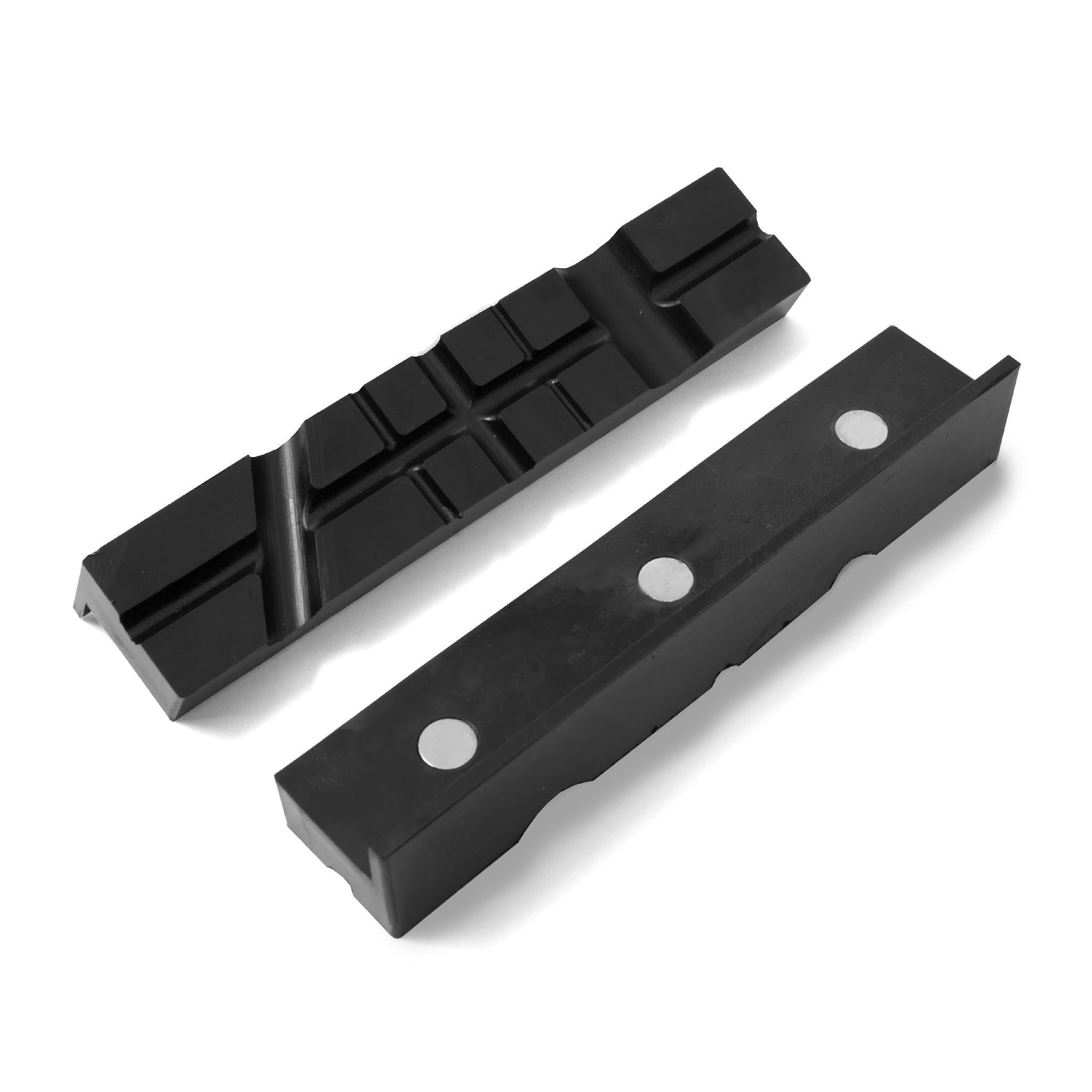 WEN VJT606 6-Inch Universal Soft Grip Magnetic Vise Jaw Pads (2-Pack) - Non-Slip Workbench Protection for Woodworking & Metalworking