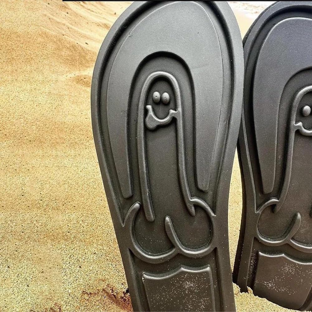 Funny Hidden Penis Flip Flops for Men - Novelty Beach Sandals with Non-Slip Sole & Quick-Dry Comfort - Perfect for Summer Parties, Prank Gifts & Beach Vacations