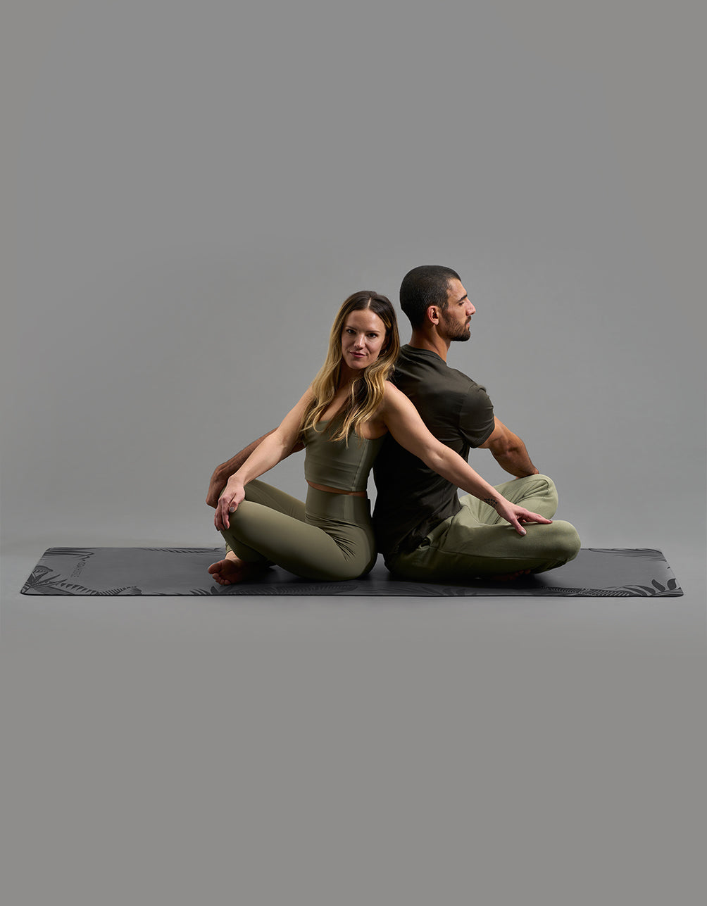 Premium Non-Slip Yoga Mat with Tropical Night Design - Perfect for Home Workouts, Pilates & Meditation | Eco-Friendly & Extra Cushioning