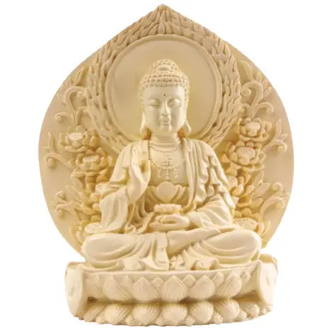 Handcrafted Buddha Resin Statue - Meditation & Home Decor for Peaceful Living Spaces | Perfect for Yoga Studios, Offices & Gifts