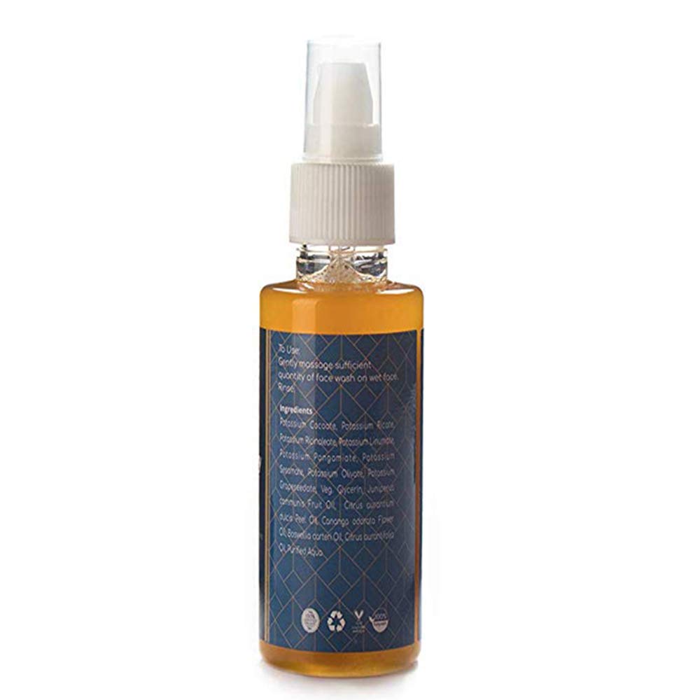 Organic Juniper Face Wash for Clear Skin - Natural & Gentle Facial Cleanser for Daily Use - Perfect for Sensitive & Acne-Prone Skin - Morning & Night Skincare Routine
