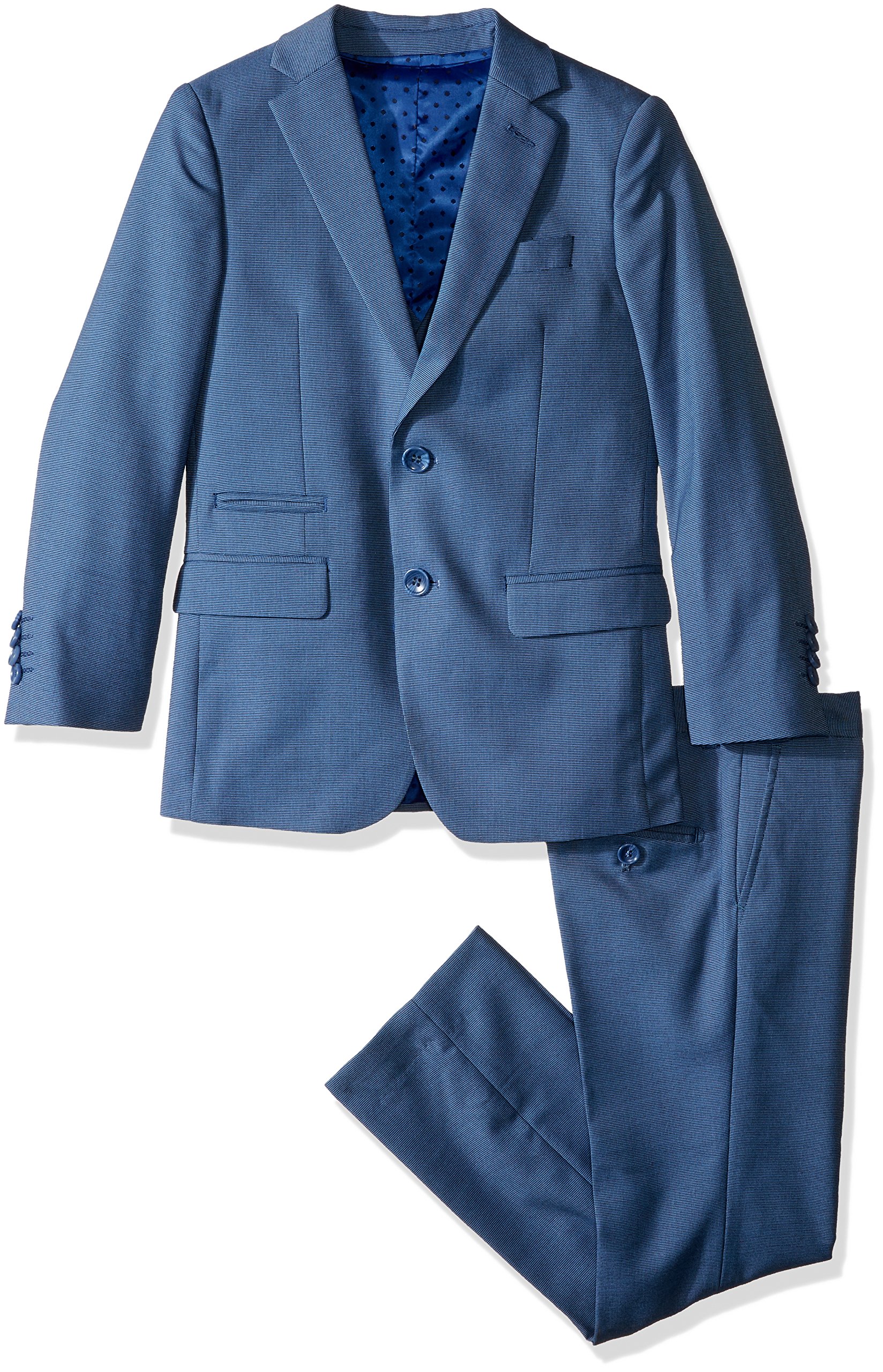 Isaac Mizrahi Boys' 3-Piece Suit Set with Two-Button Jacket - Formal Wear for Weddings, School Events & Special Occasions