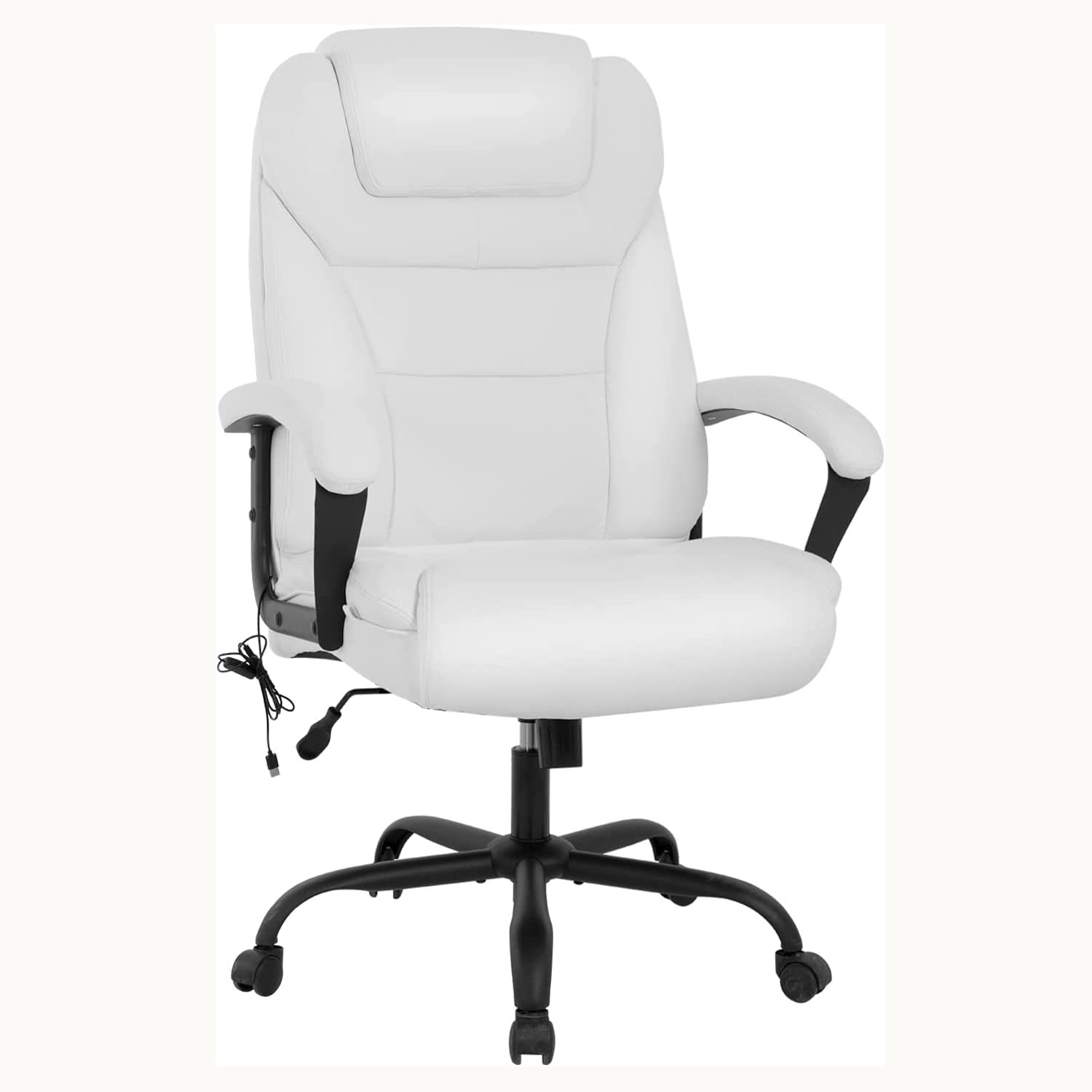 LCH Big & Tall Office Chair for Heavy People 500lbs Capacity - High Back Wide Seat Ergonomic Computer Chair with Armrest - Executive Home Office Desk Chair for Large Men & Women - Perfect for Long Work Hours, Gaming & Remote Work
