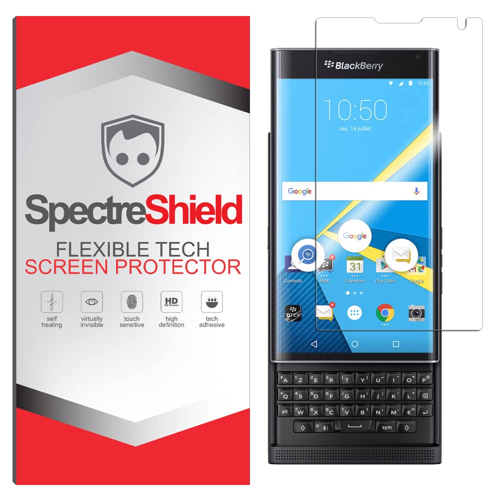 BlackBerry PRIV Screen Protector - Spectre Shield Flexible TPU Film, Case Friendly, Full Coverage Clear Protection for Everyday Use & Travel