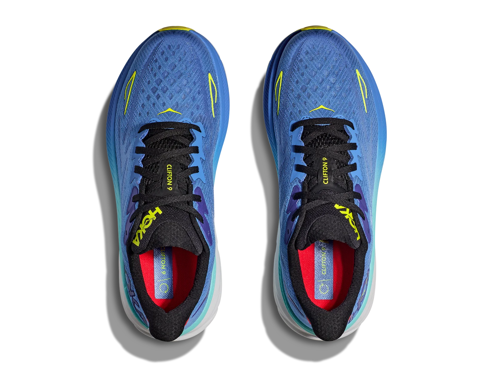 HOKA Men's Clifton 9 Running Shoes - Virtual Blue/Cerise | Lightweight Cushioned Road Running Sneakers for Men | Perfect for Marathon Training, Jogging & Daily Wear