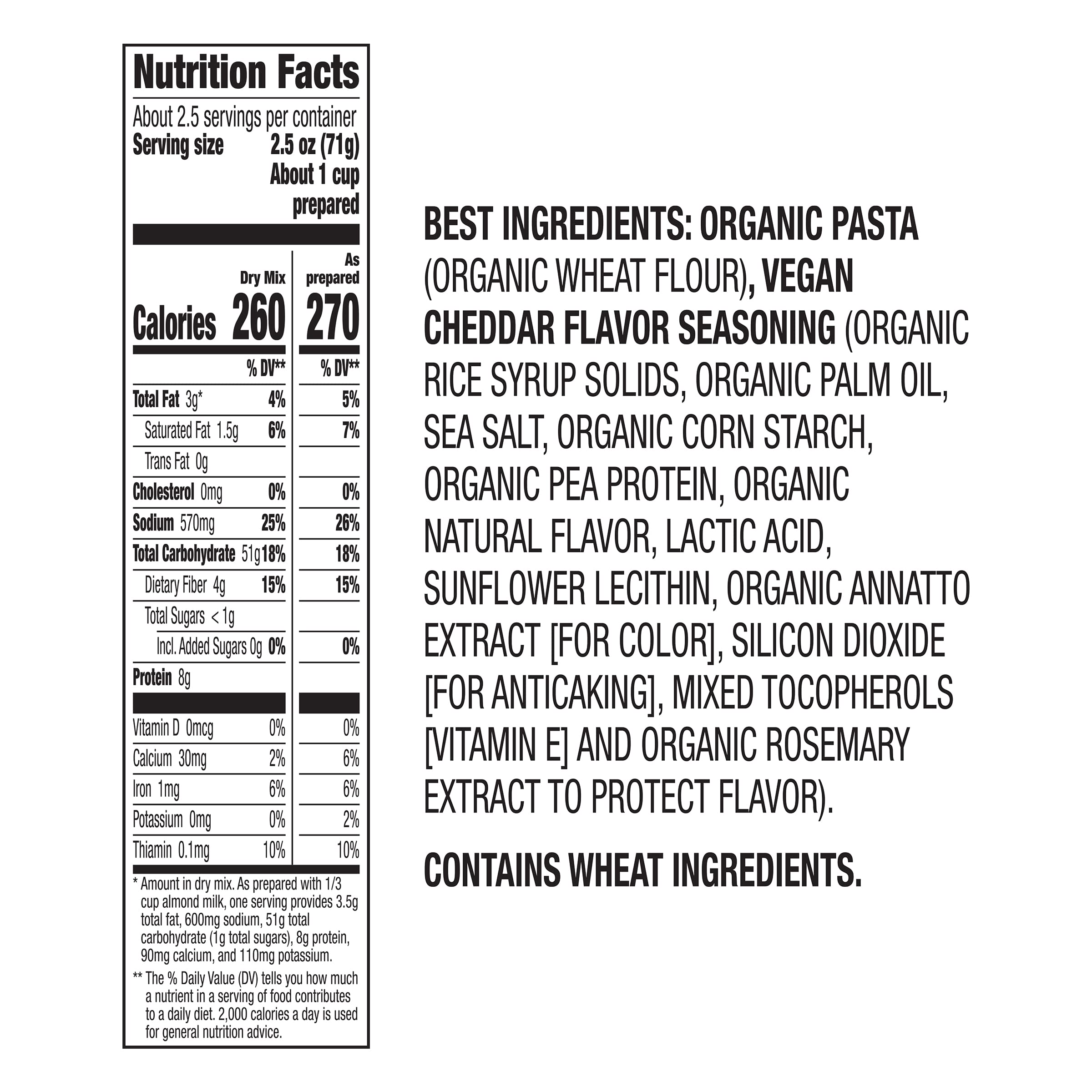 Organic Vegan Mac and Cheese - Annie's Cheddar Flavor Pasta & Sauce, Plant-Based Dinner, Side Dish or Snack, 6 oz (Pack of 12) | Quick Easy Meals, Kids Lunch Box, College Dorm Food, Healthy Comfort Food