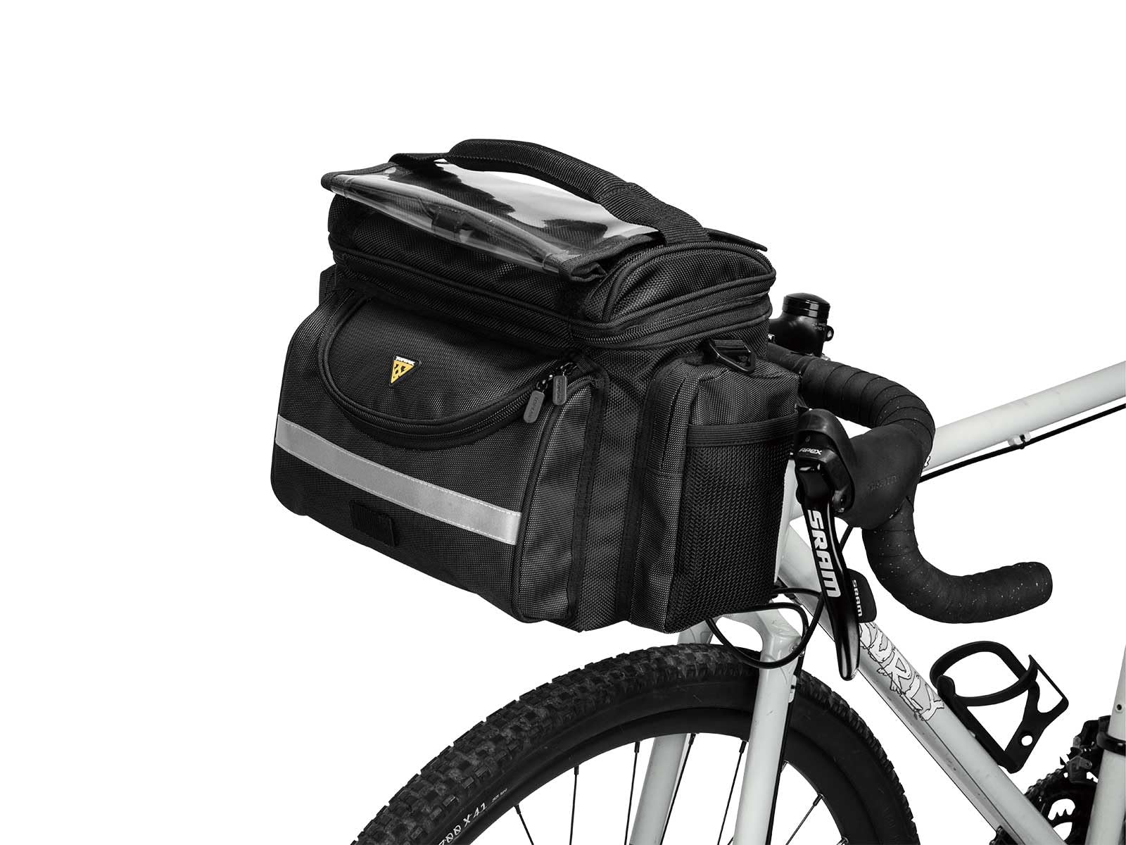 Topeak TourGuide Handlebar Bag - DX & Regular Sizes with Fixer 8 Mount | Waterproof Cycling Storage for Road Bikes & Commuting