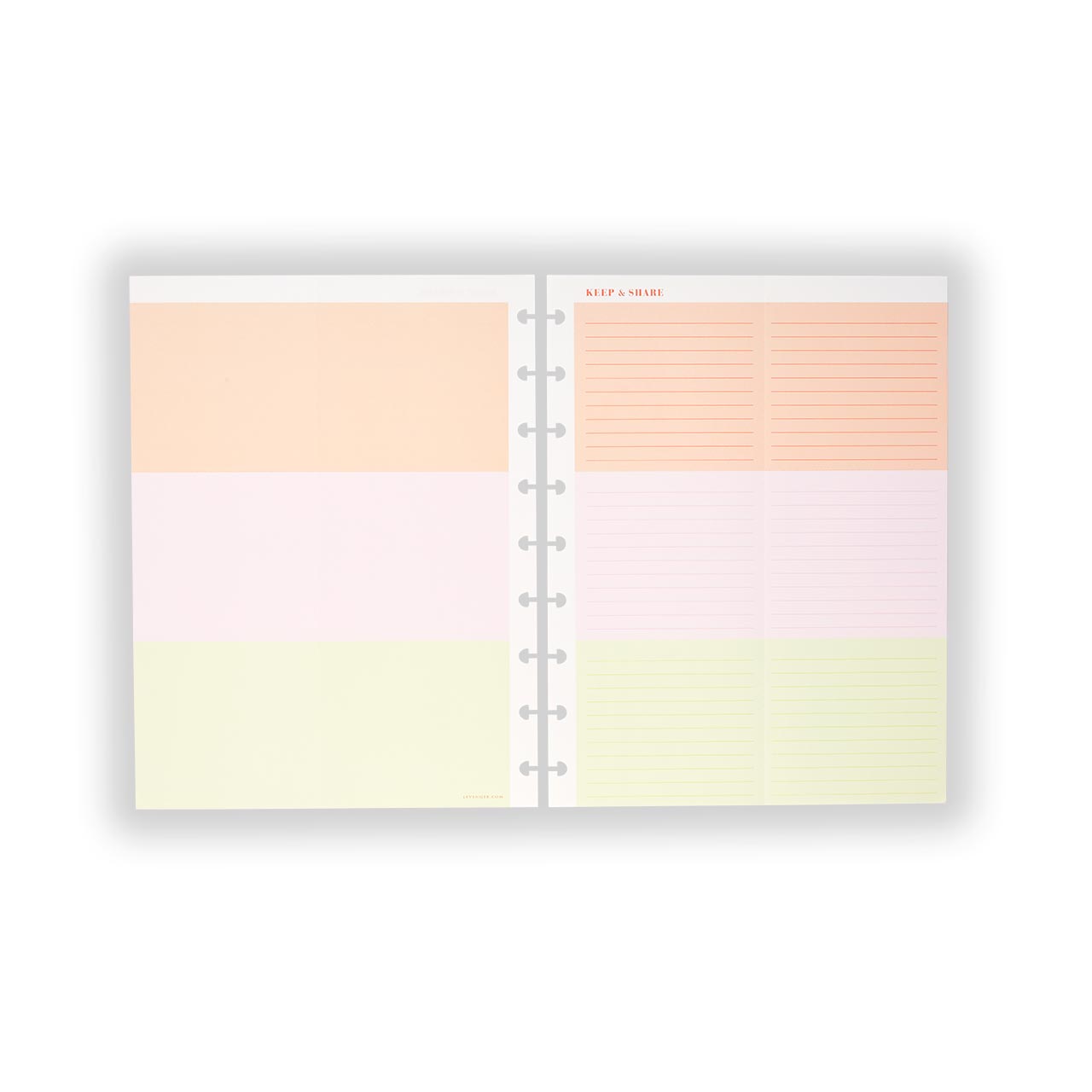 Colorful Keep and Share Refill Notebook - 50 Sheets for Journaling, Note Taking & Gift Giving - Perfect for School, Office & Travel Organization
