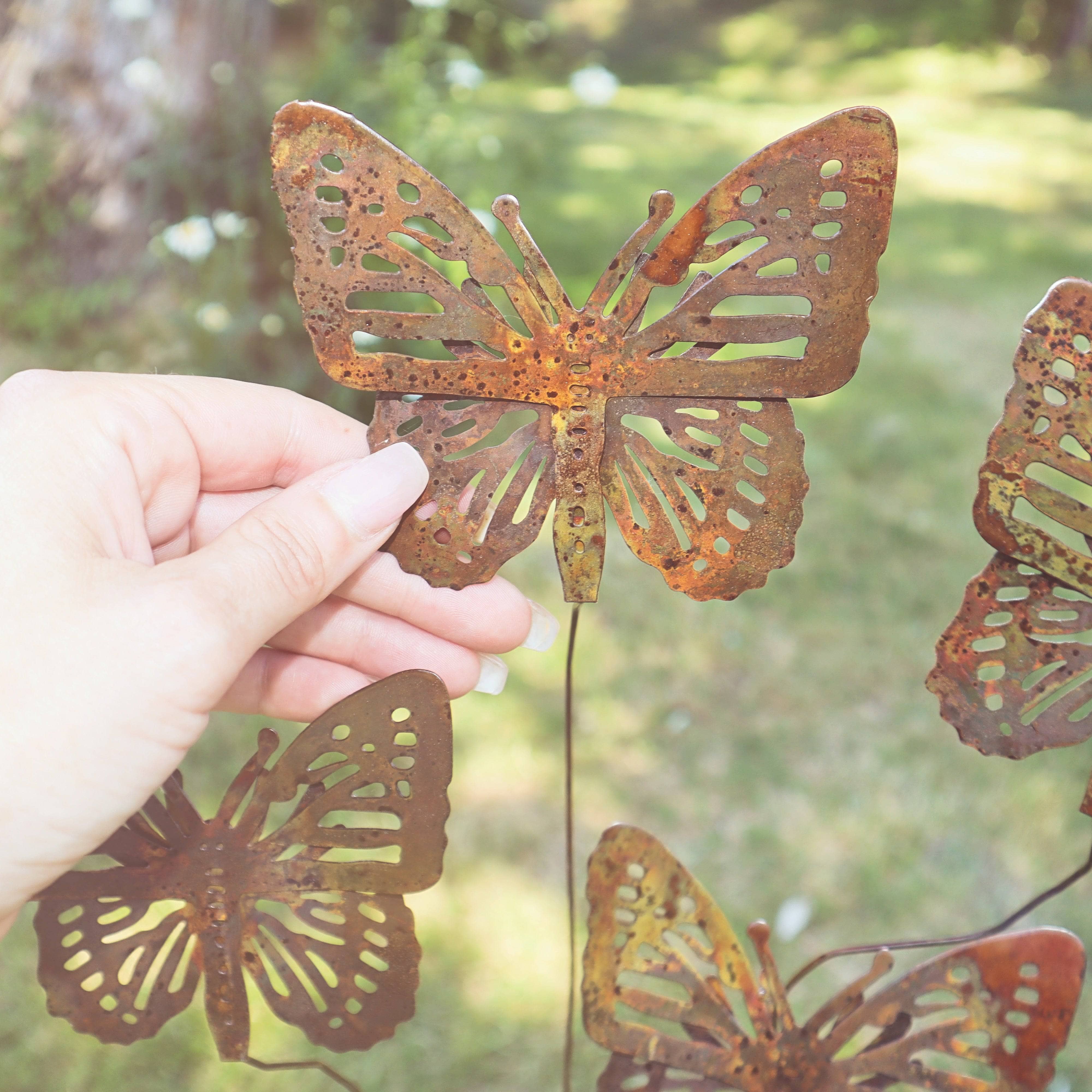Butterfly Whimsy Flutterer - Elegant Decorative Butterfly Wall Art for Home & Garden Decor | Perfect for Bedroom, Living Room, Nursery & Outdoor Spaces