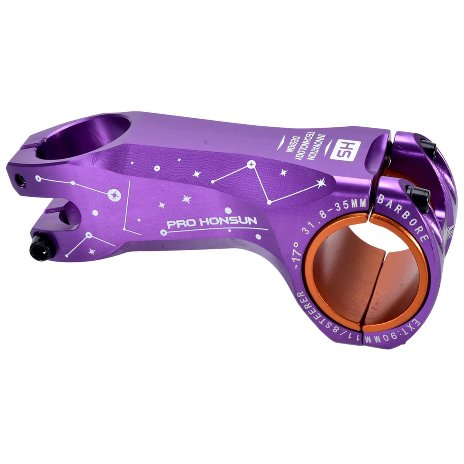 SM SunniMix Bike Stem 31.8mm/35mm 90mm - Lightweight Aluminum Alloy Handlebar Stem for Road Bikes, Mountain Bikes (MTB), BMX & Cycling Gear - Perfect for Commuting, Trail Riding & Urban Cycling