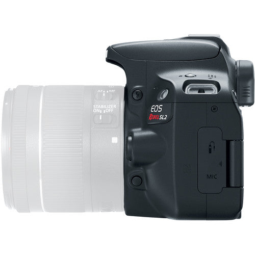 Canon EOS Rebel SL2/250D/SL3 DSLR Camera with EF-S 18-55mm IS STM Lens (Black) + 32GB SD Card Bundle - Perfect for Travel Photography, Vlogging & Beginner Photographers